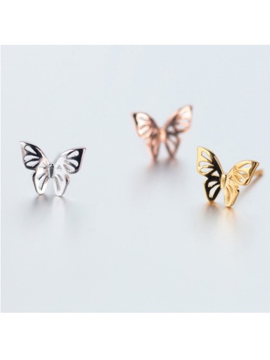 DK’S Design Co Jewelry - BOUTIQUE Elegant Butterfly Dainty Minimalist Post Earrings